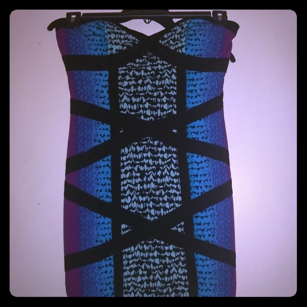 Vibrant Animal print tube dress